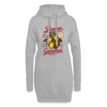 Chemise Zitronen Lemon Goodness - Sweat-shirt à capuche long Femme - gris chiné - Devant