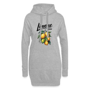 Limone Zitronen - Hoodie-Kleid - Grau meliert - Vorne