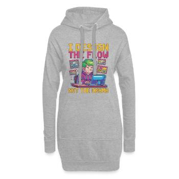 UX/UI Designer I Design The Flow User Experience - Hoodie Dress - heather grey - Front