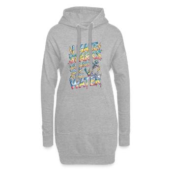 Électricien marin I Make Sparks Ingénieur maritime - Sweat-shirt à capuche long Femme - gris chiné - Devant