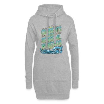 Marine Electrician Currents Don't Boat Electrician - Hoodie-Kleid - Grau meliert - Vorne