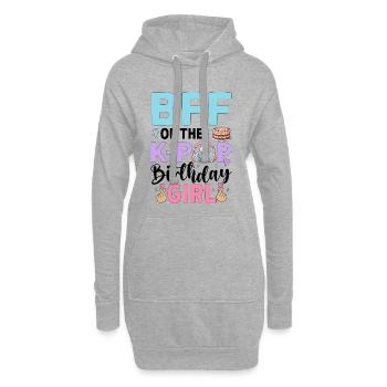 BFF of The K-Pop Birthday Girl - Hoodie-Kleid - Grau meliert - Vorne