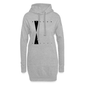 Backgammon | Point d’Or - Sweat-shirt à capuche long Femme - gris chiné - Devant