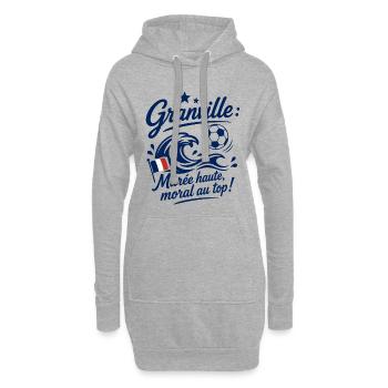 Granville Marée Foot - Hoodie-Kleid - Grau meliert - Vorne