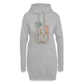 Soudeur Spécialiste en soudage - Sweat-shirt à capuche long Femme - gris chiné - Devant