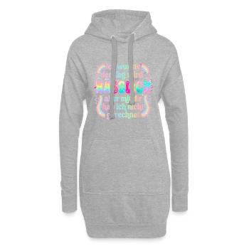 Tag wird hässlich - Hoodie-Kleid - Grau meliert - Vorne