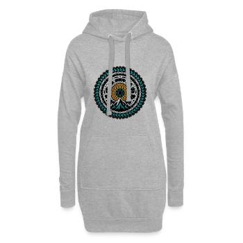 Bicycle Chain Cassette MTB Mechanic Bike Gear - Hoodie Dress - heather grey - Front