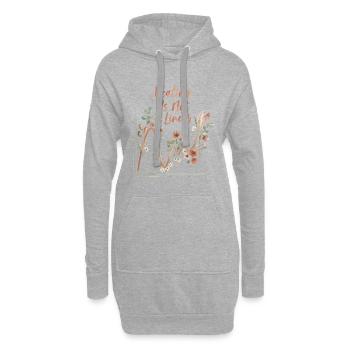 Mental Health Healing Is Not Linear - Hoodie Dress - heather grey - Front