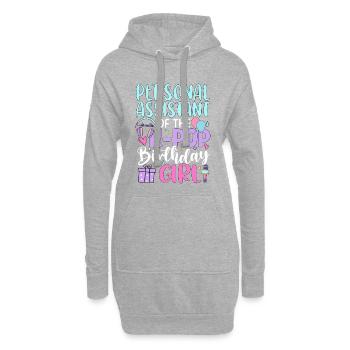 Assistante personnelle de la fille d’anniversaire de K Pop - Sweat-shirt à capuche long Femme - gris chiné - Devant