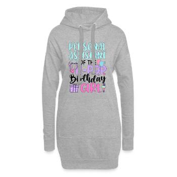 Assistante personnelle de la fille d’anniversaire de K Pop - Sweat-shirt à capuche long Femme - gris chiné - Devant