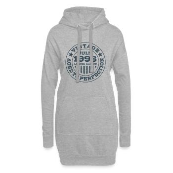 Vintage juillet 1996 Édition limitée Circle - Sweat-shirt à capuche long Femme - gris chiné - Devant