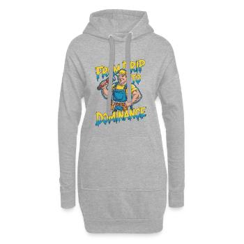 Master Plumber From Drip To Skilled Tradesman - Hoodie Dress - heather grey - Front