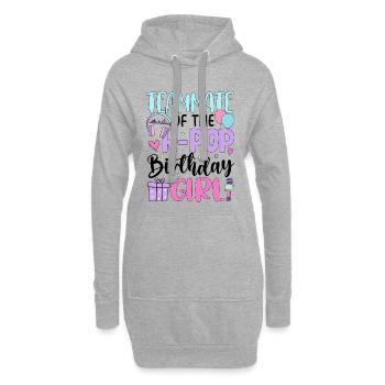 Coéquipière de la fille d’anniversaire de la K-Pop - Sweat-shirt à capuche long Femme - gris chiné - Devant