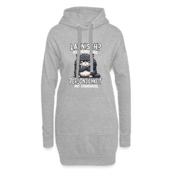 Launisch Persönlichkeit Mit Standards Katze Spruch - Hoodie-Kleid - Grau meliert - Vorne