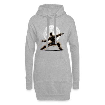 Tai Chi Zen Meditation – Chi Qigong Training - Hoodie-Kleid - Grau meliert - Vorne