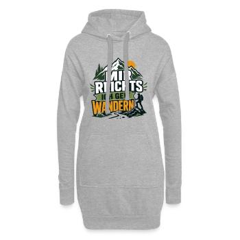 Mir Reichts Ich Geh Wandern Berge - Hoodie-Kleid - Grau meliert - Vorne