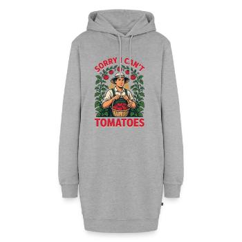 Panier de tomates du héros du jardin - Sweat-shirt à capuche long Femme - gris chiné - Devant