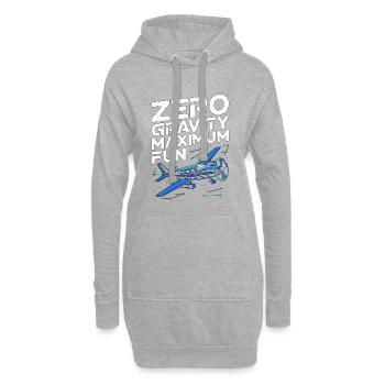 Private Pilot Zero Gravity Maximum Aircraft Pilot - Hoodie-Kleid - Grau meliert - Vorne