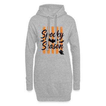 Scénario de Spooky Season Bat - Halloween d’horreur - Sweat-shirt à capuche long Femme - gris chiné - Devant