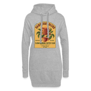 Petit-déjeuner Café Dawnlight Blend Slow Morning Club - Sweat-shirt à capuche long Femme - gris chiné - Devant