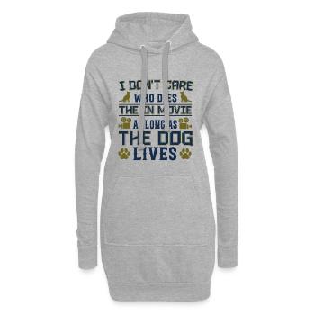 Dog Lives Film Lustiges Hundeliebhaber-Merch - Hoodie-Kleid - Grau meliert - Vorne