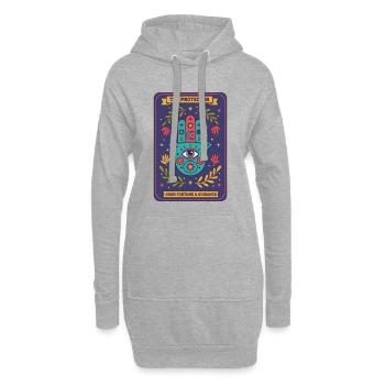 Spiritualité Géométrie sacrée Le Protecteur - Sweat-shirt à capuche long Femme - gris chiné - Devant