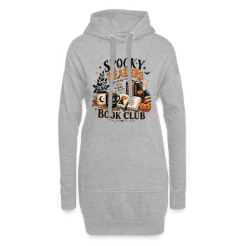 Club de lecture des lecteurs fantômes - Sweat-shirt à capuche long Femme - gris chiné - Devant