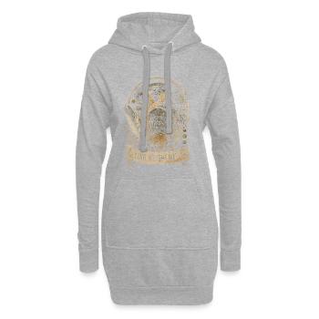 Falknerei Falkner Flying Weight Matters - Hoodie-Kleid - Grau meliert - Vorne