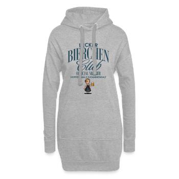 Lecker Bierchen Club - Hoodie-Kleid - Grau meliert - Vorne