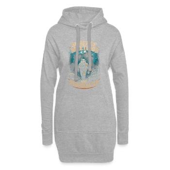 Commercial Diver Industrial Diver - Hoodie Dress - heather grey - Front