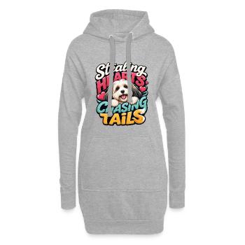 Havanisch - Hoodie-Kleid - Grau meliert - Vorne
