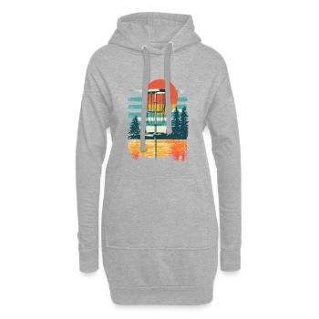 Basket And Chains Disc Golf Starter Sets - Hoodie-Kleid - Grau meliert - Vorne