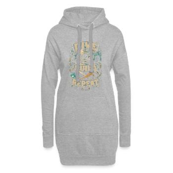 Berufstaucher Industrietaucher Dive Build Repeat - Hoodie-Kleid - Grau meliert - Vorne