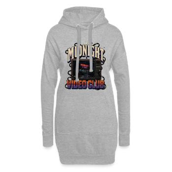 Midnight Video Club Neon - Hoodie-Kleid - Grau meliert - Vorne