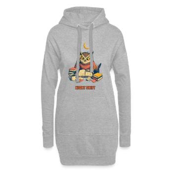 Night Shift | Night shift - Hoodie Dress - heather grey - Front