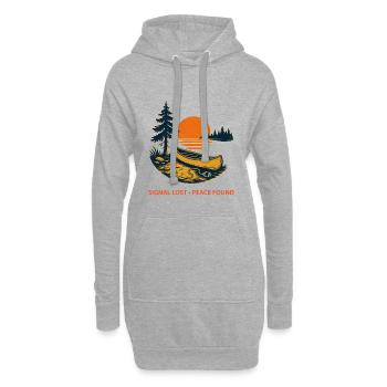 Lake Lovers | Naturfreunde - Hoodie-Kleid - Grau meliert - Vorne