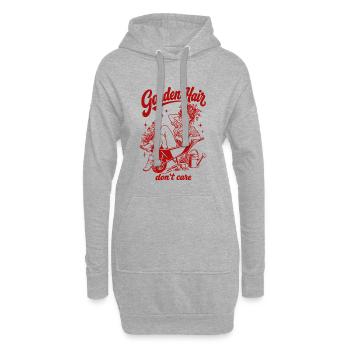 Urban Gardening Garden Hair Dont Care - Hoodie Dress - heather grey - Front