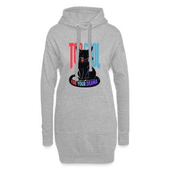 Cool Cat - Hoodie-Kleid - Grau meliert - Vorne