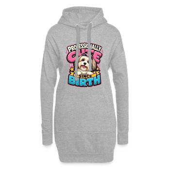 Havanese - Hoodie Dress - heather grey - Front