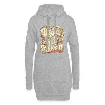 Chef de restaurant Faites la cuire jusqu’à ce que vous soyez à la fine cuisine - Sweat-shirt à capuche long Femme - gris chiné - Devant