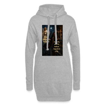 Respecting Boundaries – Husband Back Earlier – EN - Hoodie Dress - heather grey - Front