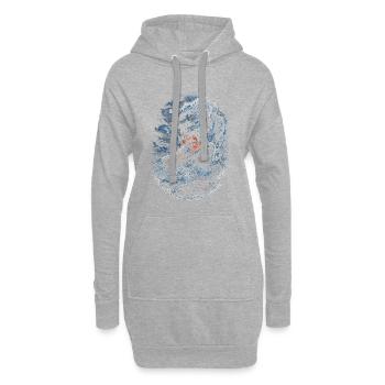 Alaska King Crab - Hoodie Dress - heather grey - Front