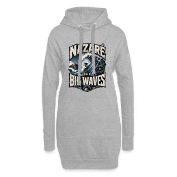Nazaré Big Waves - Hoodie-Kleid - Grau meliert - Vorne
