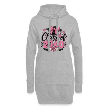 Class of 2040 Graduation Dream - Hoodie Dress - heather grey - Front