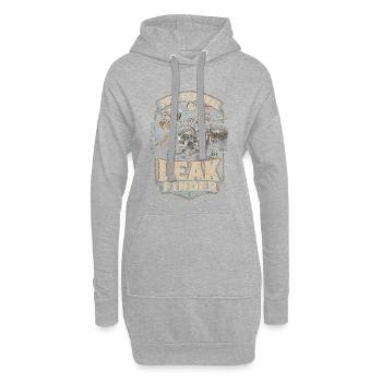 Pipelayer Professional Leak Finder - Hoodie Dress - heather grey - Front