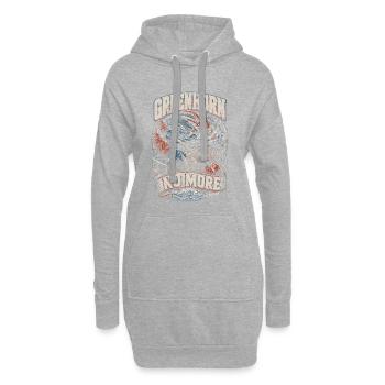 Alaska Königskrabben Greenhorn No More - Hoodie-Kleid - Grau meliert - Vorne