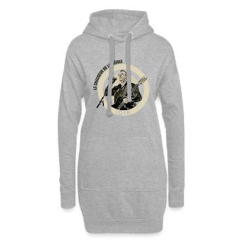 Idir in Konzert 2 - Hoodie-Kleid - Grau meliert - Vorne