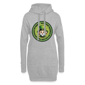 May your troubles be less - Hoodie Dress - heather grey - Front