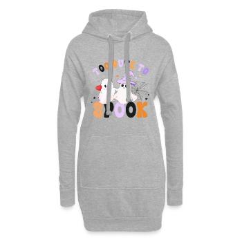 Halloween trop mignon pour effrayer les fantômes - Sweat-shirt à capuche long Femme - gris chiné - Devant