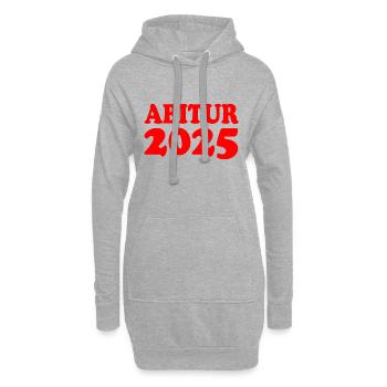 Abitur 2025 - Hoodie-Kleid - Grau meliert - Vorne